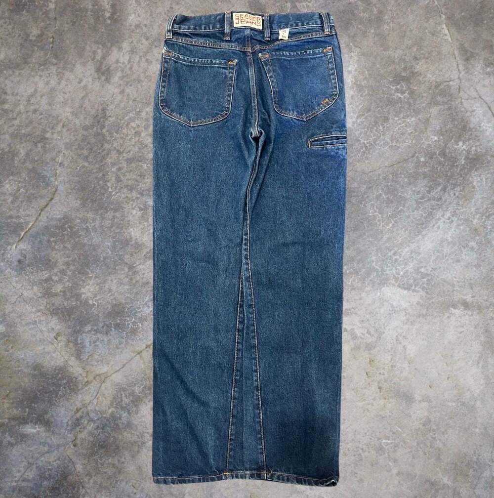 Seager Co. Autry Carpenter Denim Jeans 14 oz twill denim sz 35x30